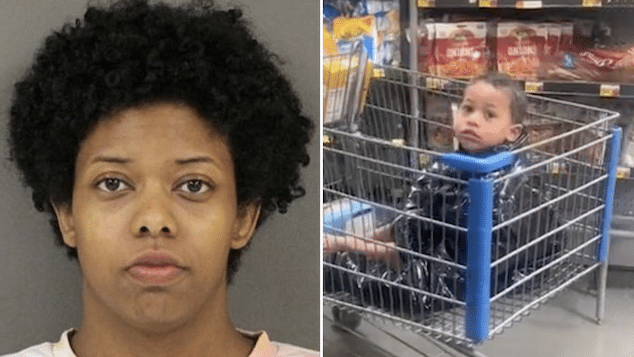 Kambria Gabrielle Darby, Walmart shopper mom arrested over toddler